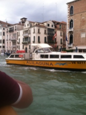 Water taxi in Venice