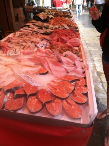 Rialto market in Venice